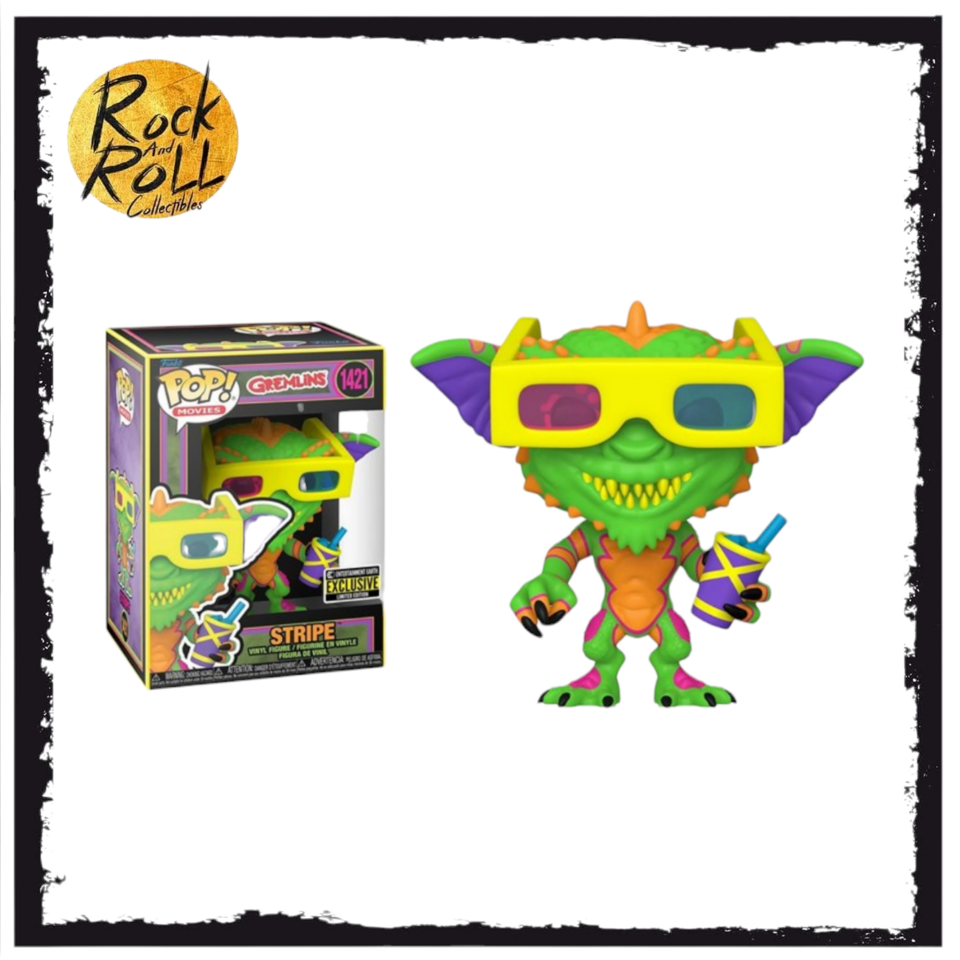 Gremlins - Gizmo Blacklight Funko Pop! #1420 Entertainment Earth Exclu –  rock and roll collectibles