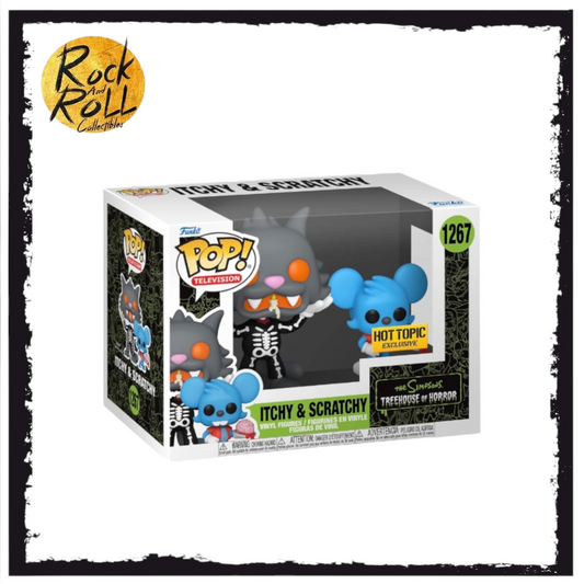 The Simpsons Treehouse of Horror - Itchy & Scratchy Funko Ppp! #1267 Hot Topic Exclusive