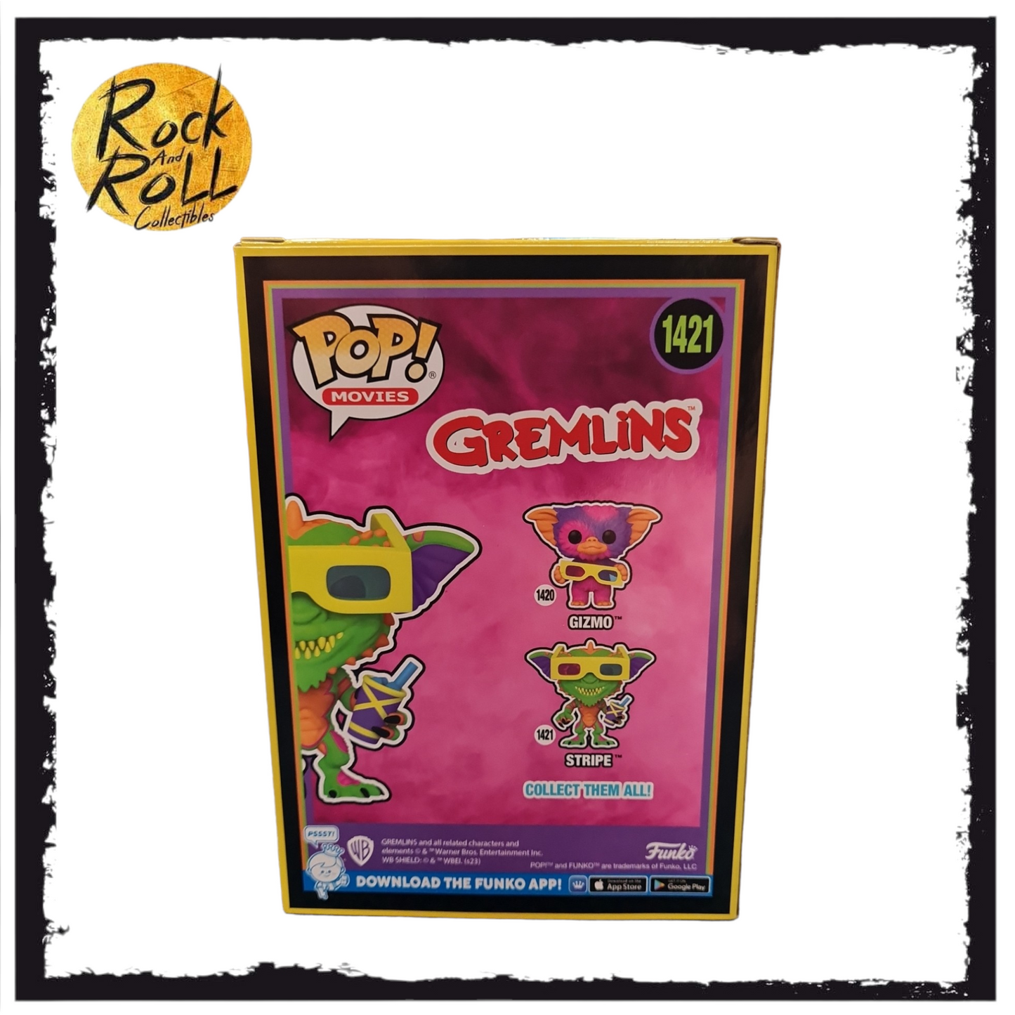 Box Damage - Gremlins - Stripe Blacklight Funko Pop! #1421 Entertainment Earth Exclusive