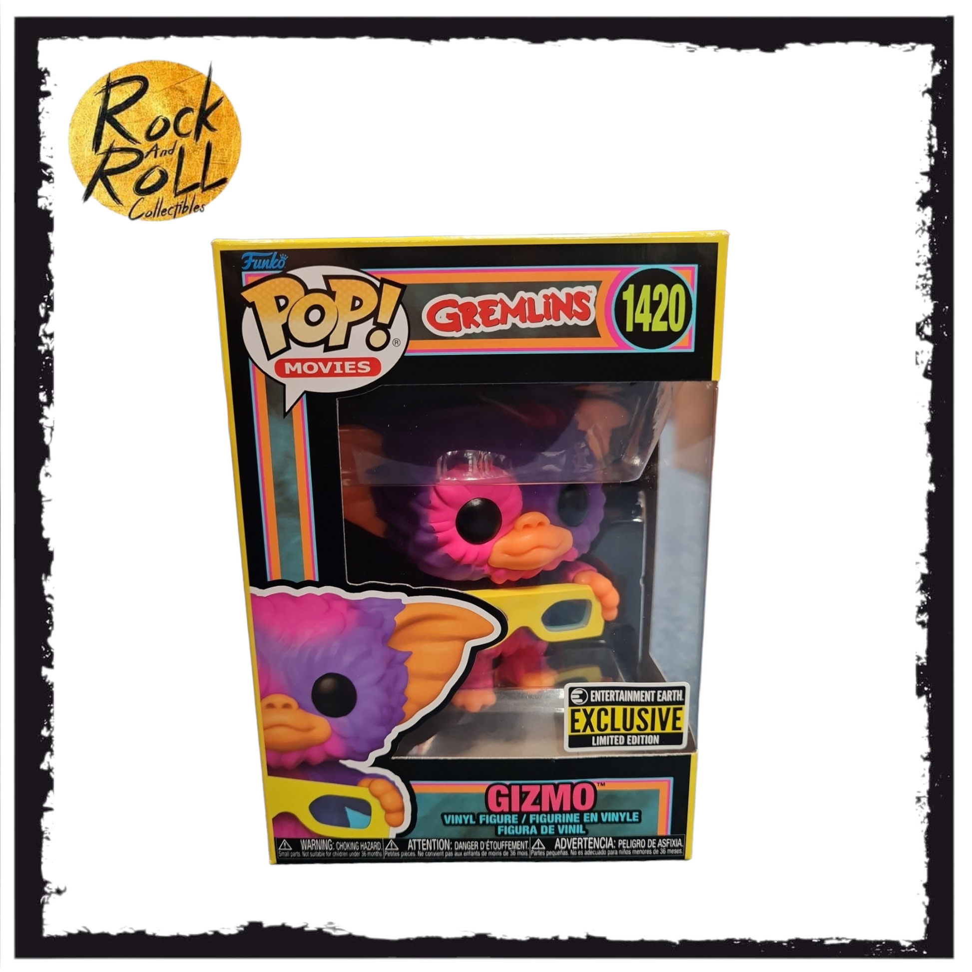 Gremlins - Gizmo Blacklight Funko Pop! #1420 Entertainment Earth Exclu –  rock and roll collectibles