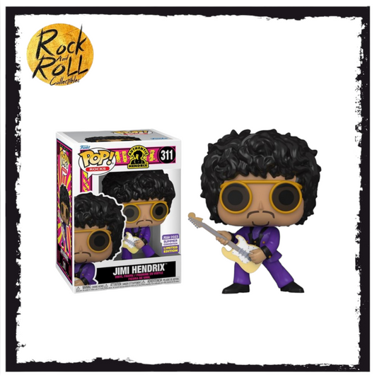 Jimi Hendrix (Purple) Funko Pop! #311 2023 Summer Convention Shared Exclusive