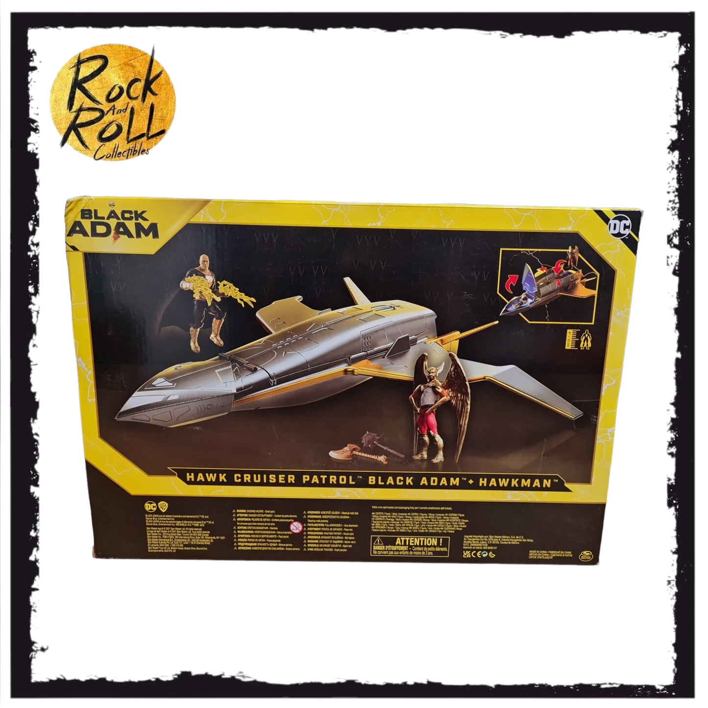 Black Adam + Hawkman - Hawk Cruiser Patrol Action Figure Set