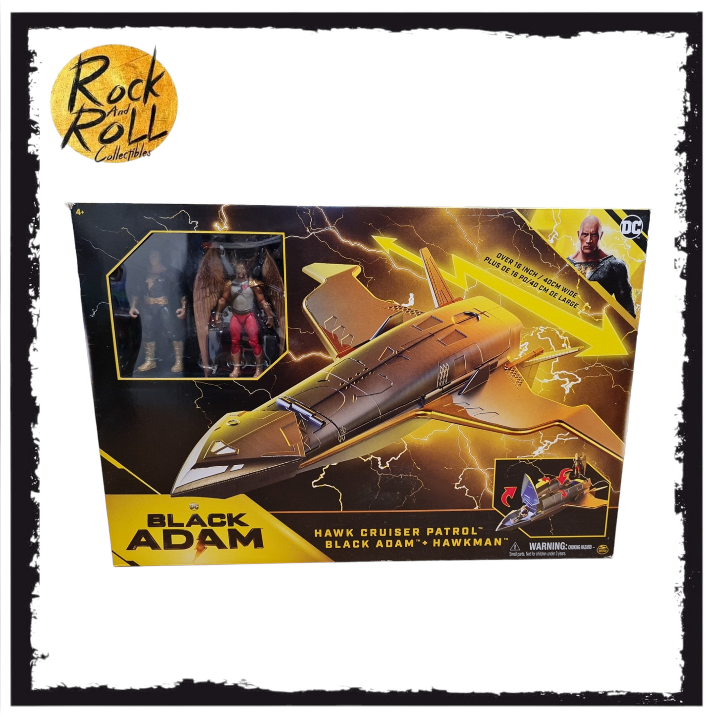 Black Adam + Hawkman - Hawk Cruiser Patrol Action Figure Set