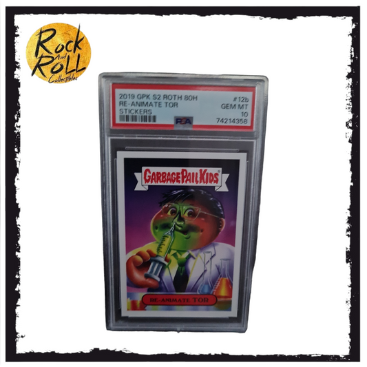 2019 Garbage Pail Kids S2 Roth 80H - Re-Animate Tor- 80s Horror Stickers 12b of 15 - PSA GEM MT 10