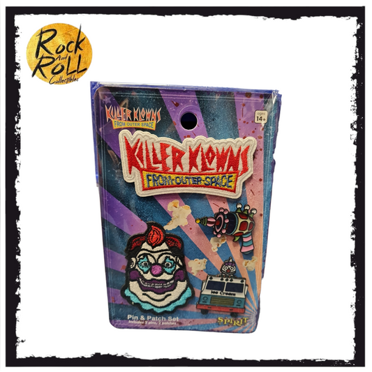 Killer Klowns from Outer Space Pin and Patch Set Spirit Halloween Exclusive