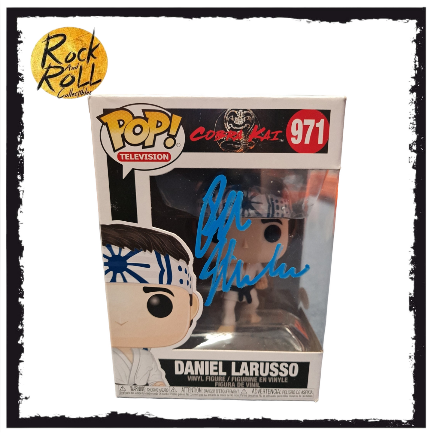 Cobra Kai - Daniel Larusso Signed Funko Pop! #971 ACOA Condition 8/10