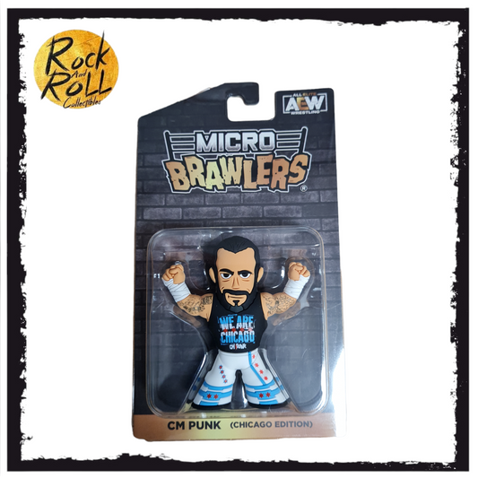 Pro Wrestling Tees MICRO BRAWLERS LIMITED EDITION CM PUNK (Chicago