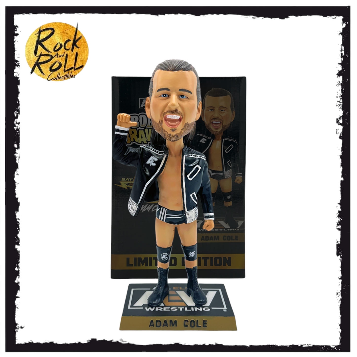 AEW Bobble Brawler - Adam Cole - LE Hand Numbered 1-360 US Import