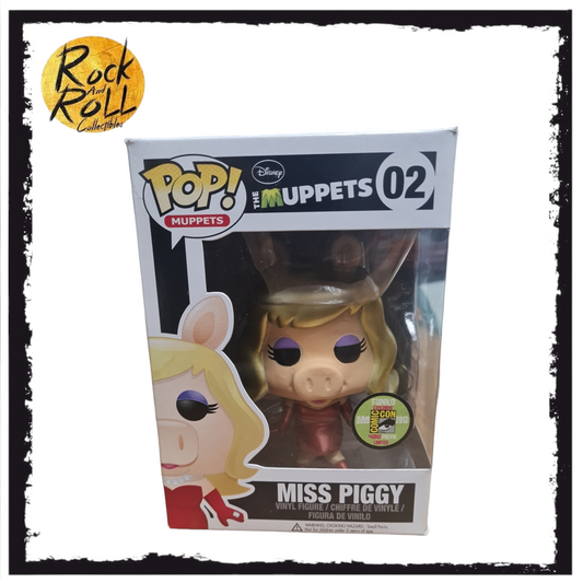 The Muppets - Miss Piggy (Metallic) Funko Pop! #02 SDCC 2013 LE480pcs Condition 8.5/10