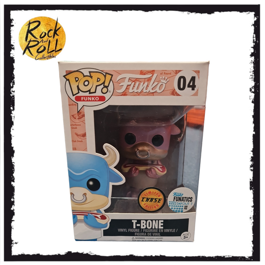 T-Bone (Pink) Metallic Chase Funko Pop! #04 Funko Fanatic Day Out 7 Exclusive LE48pcs Condition 9/10