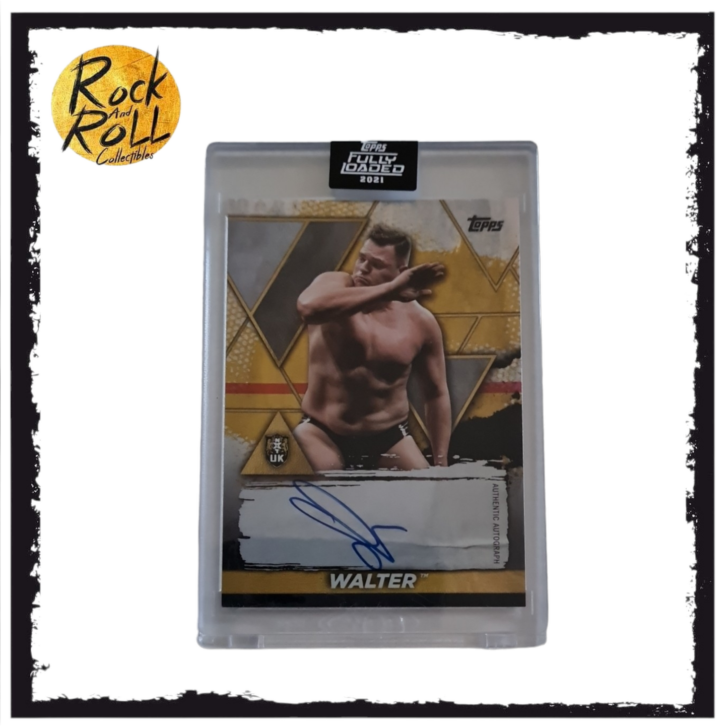 WWE nXt 2021 Topps Fully Loaded Walter (Gunther) Future Stars Autograph Card S-W #29/99