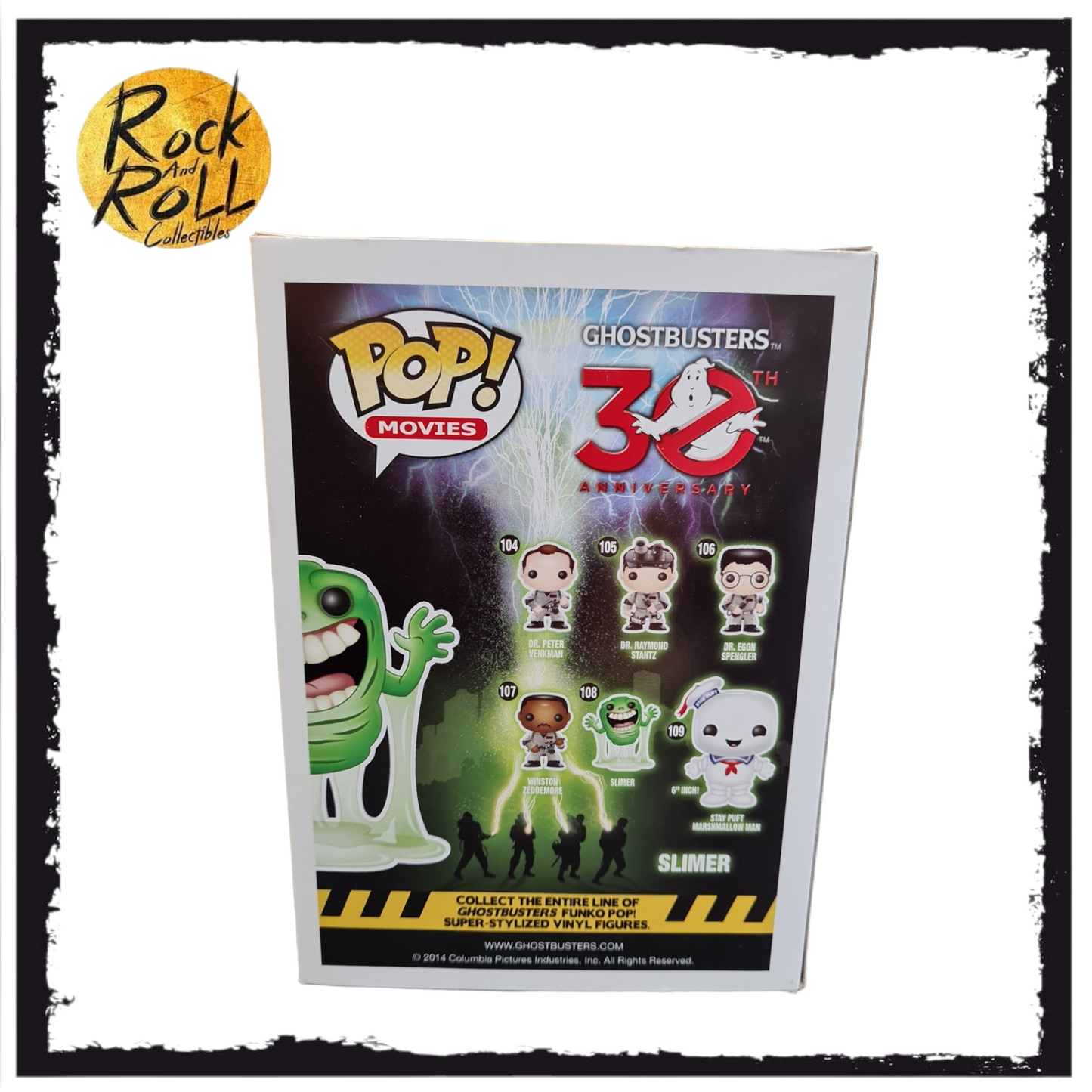 Ghostbusters - Slimer SDCC 2014 Exclusive LE 2500pcs GITD Funko Pop! #108 Condition 8.5/10
