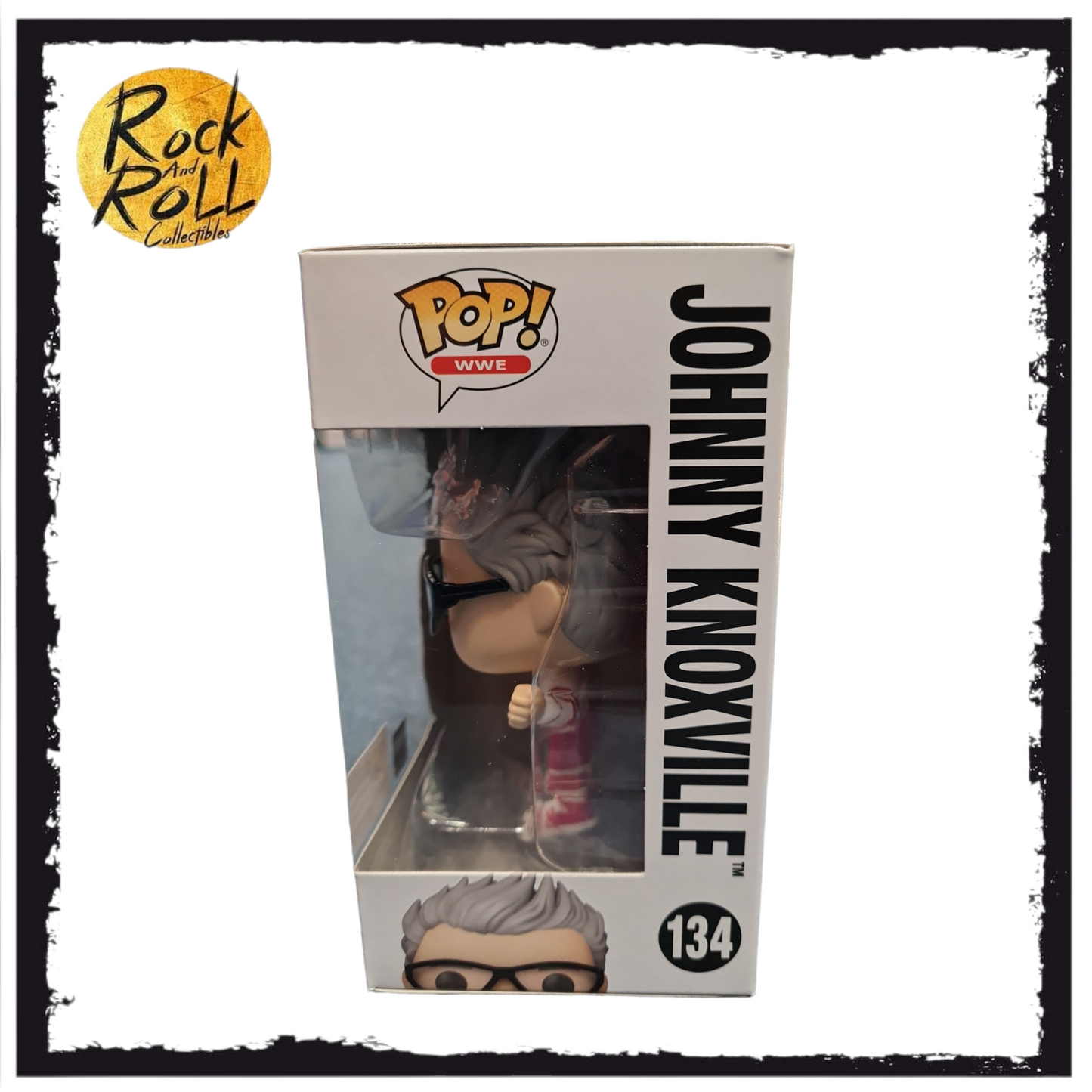 WWE - Johnny Knoxville Funko Pop! #134 SDCC 2023 Official Con Sticker Limited Edition