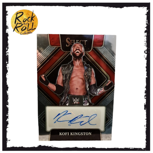 WWE Panini 2022 Select Kofi Kingston Autograph Card #SG-KKG