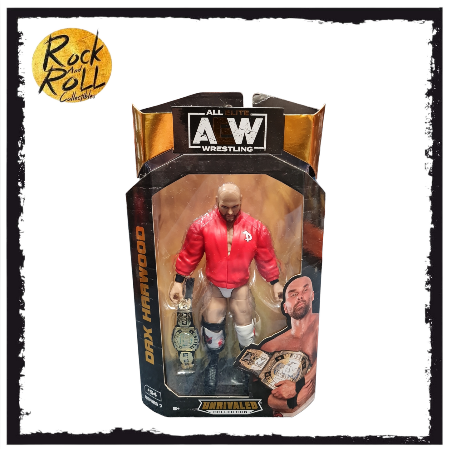 Not Mint Packaging - AEW Unrivaled Series 7 #54 Dax Harwood US Import