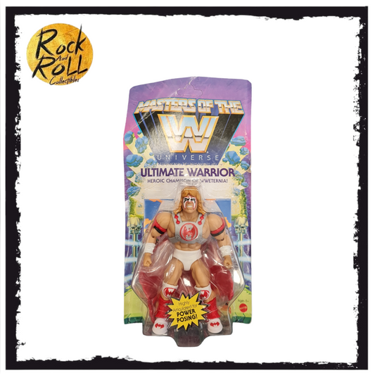Damaged Card -Masters Of The WWE Universe Ultimate Warrior US Import