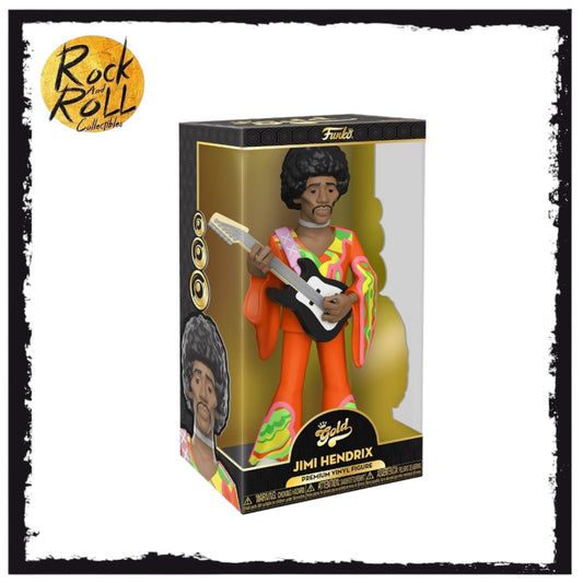 Jimi Hendrix 12"  Blacklight Vinyl Gold Funko