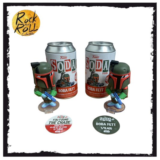 Funko Soda! "BOBA FETT" 2022 Galactic Convention Glow Chase Common Set Star Wars