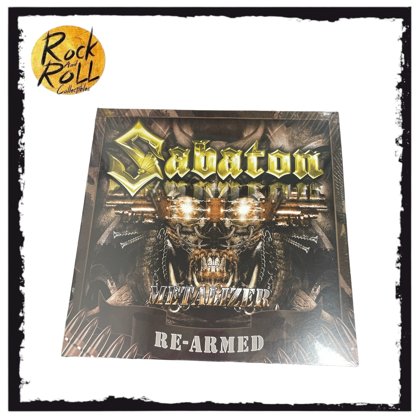 Metalizer Re-Armed White Vinyl LP Sabaton Record