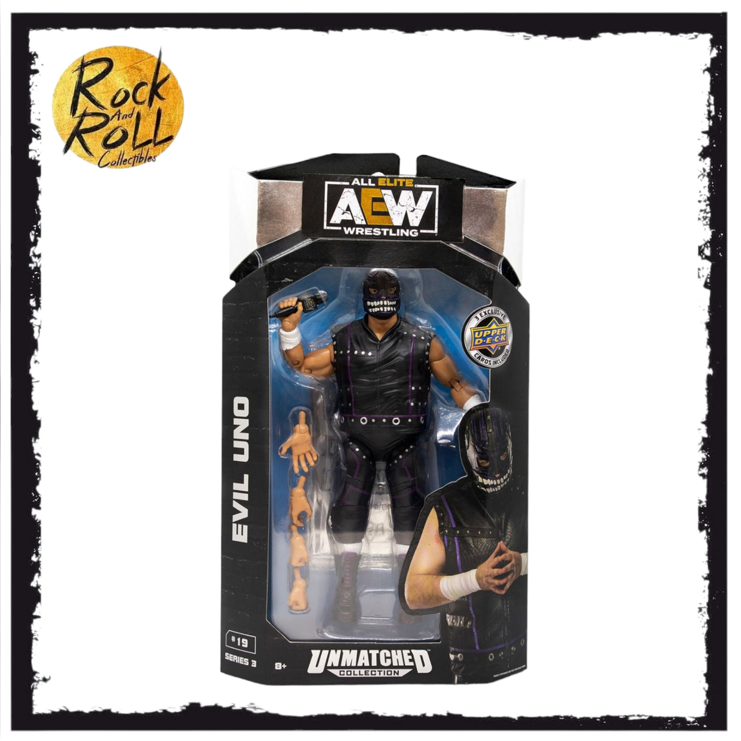 Not Mint Packaging - AEW Unmatched Series 3 #19 Evil Uno - US Import