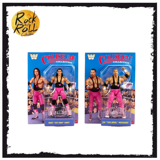 WWE Coliseum Collection Hart Foundation Action Figure 2-Pack Standard Version