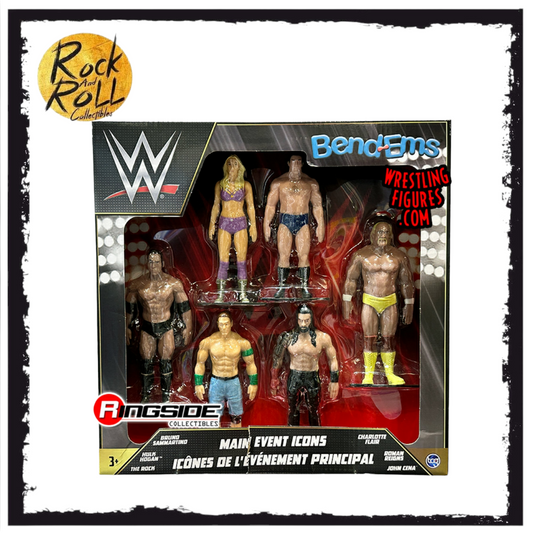 WWE Bend-Ems Main Event Icons 6 Pack US Import