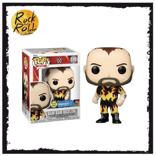 WWE Funko Pop! #119 Bam Bam Bigelow GITD Walmart Exclusive