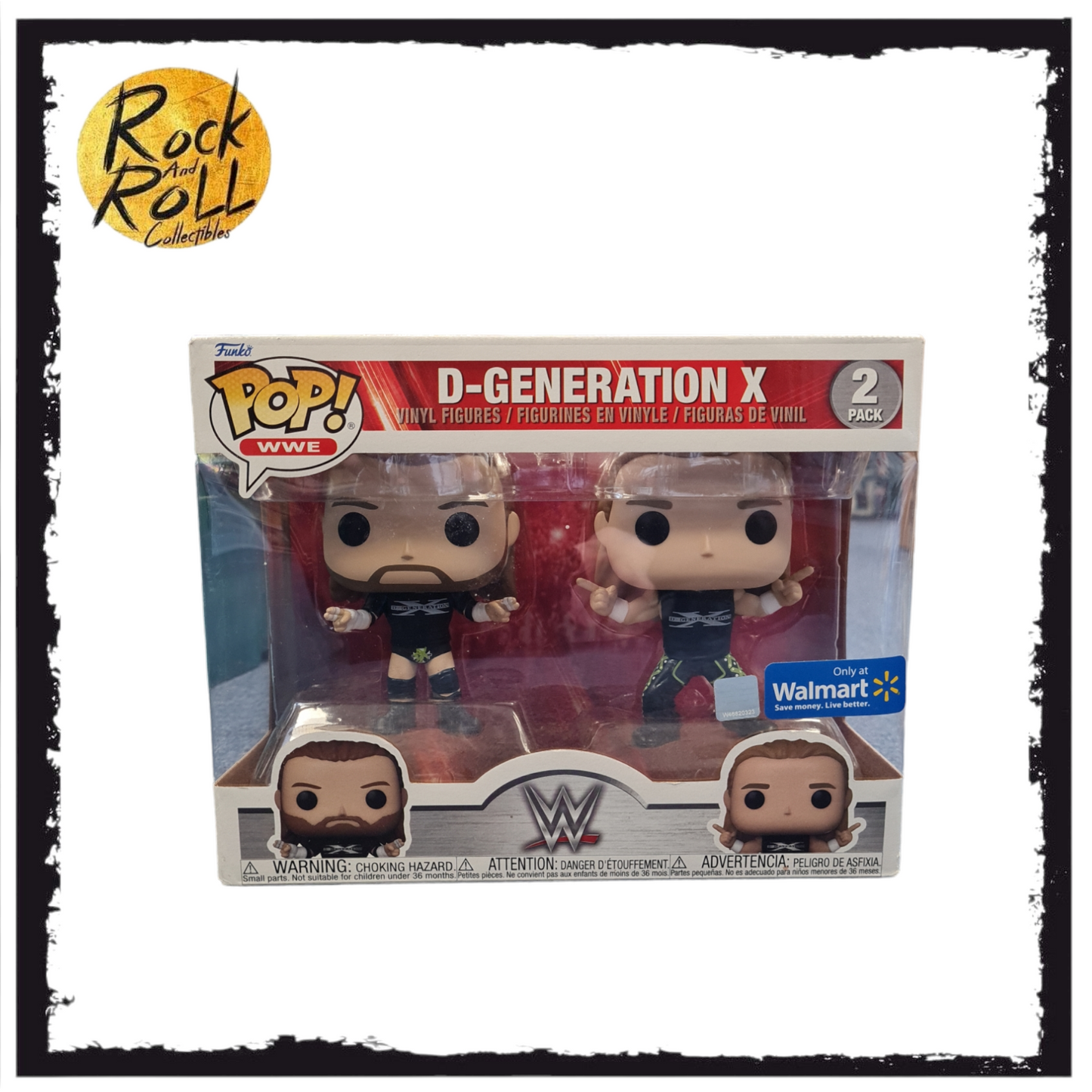 Box Damage - WWE D-Generation X Funko Pop! 2 Pack Walmart Exclusive