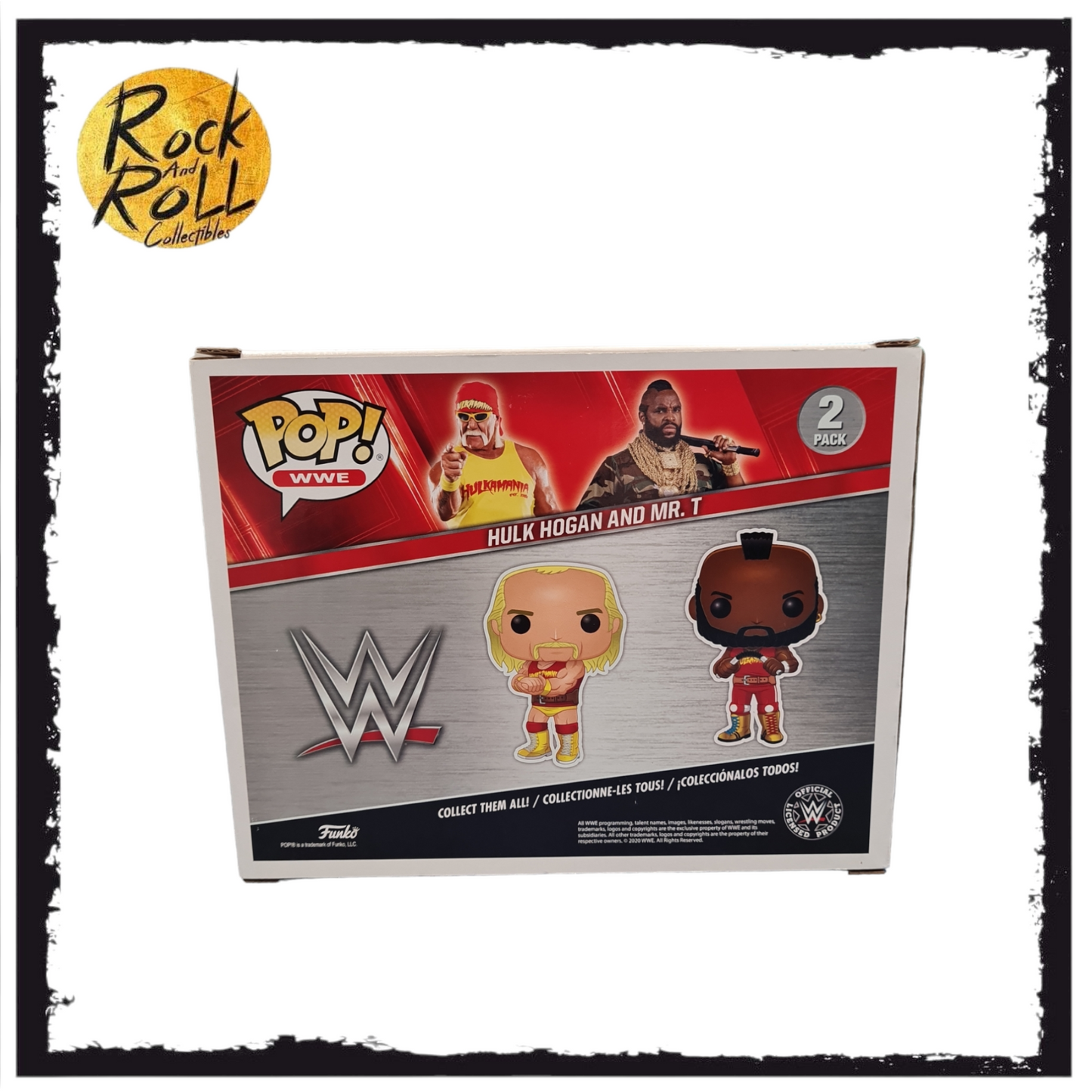WWE - Hulk Hogan & Mr. T Funko Pop! 2 Pack Amazon Exclusive. Condition 8.5/10