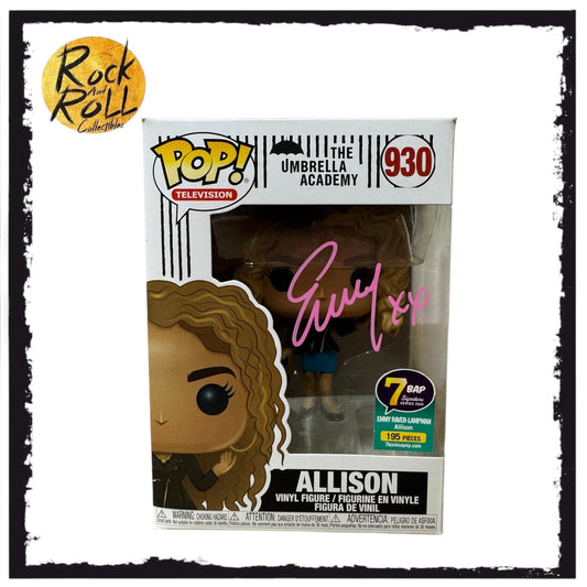 The Umbrella Academy - Allison Funko Pop! #930 Signed by Emmy Raver-Lampman 7BAP LE 195pcs- JSA COA