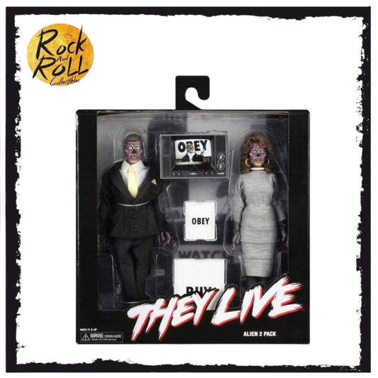 NECA They Live - Aliens 8" Clothed Action Figure 2 Pack