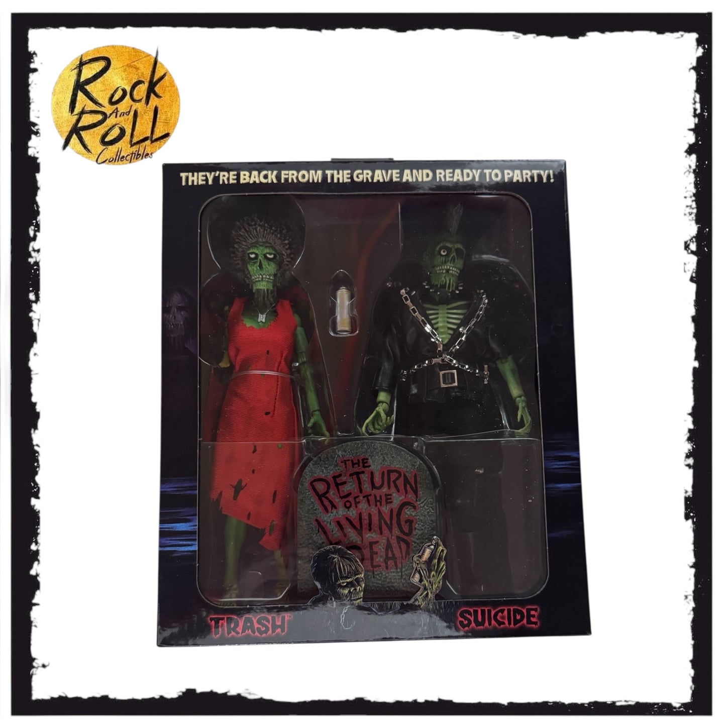 NECA The Return of the Living Dead Trash & Suicide 2-Pack Clothed 8” Action Figure