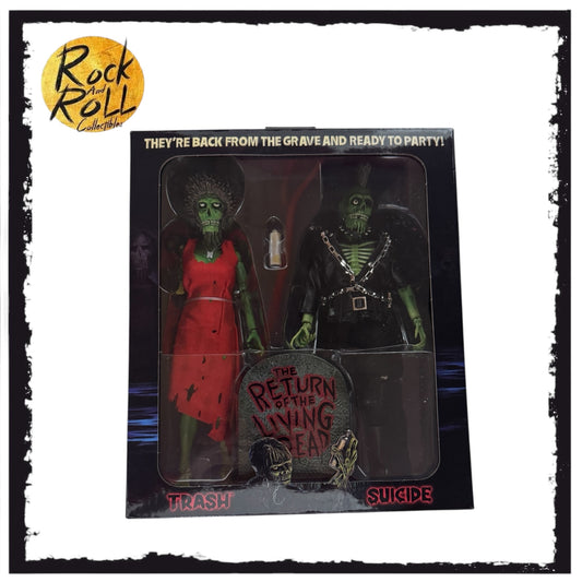 NECA The Return of the Living Dead Trash & Suicide 2-Pack Clothed 8” Action Figure