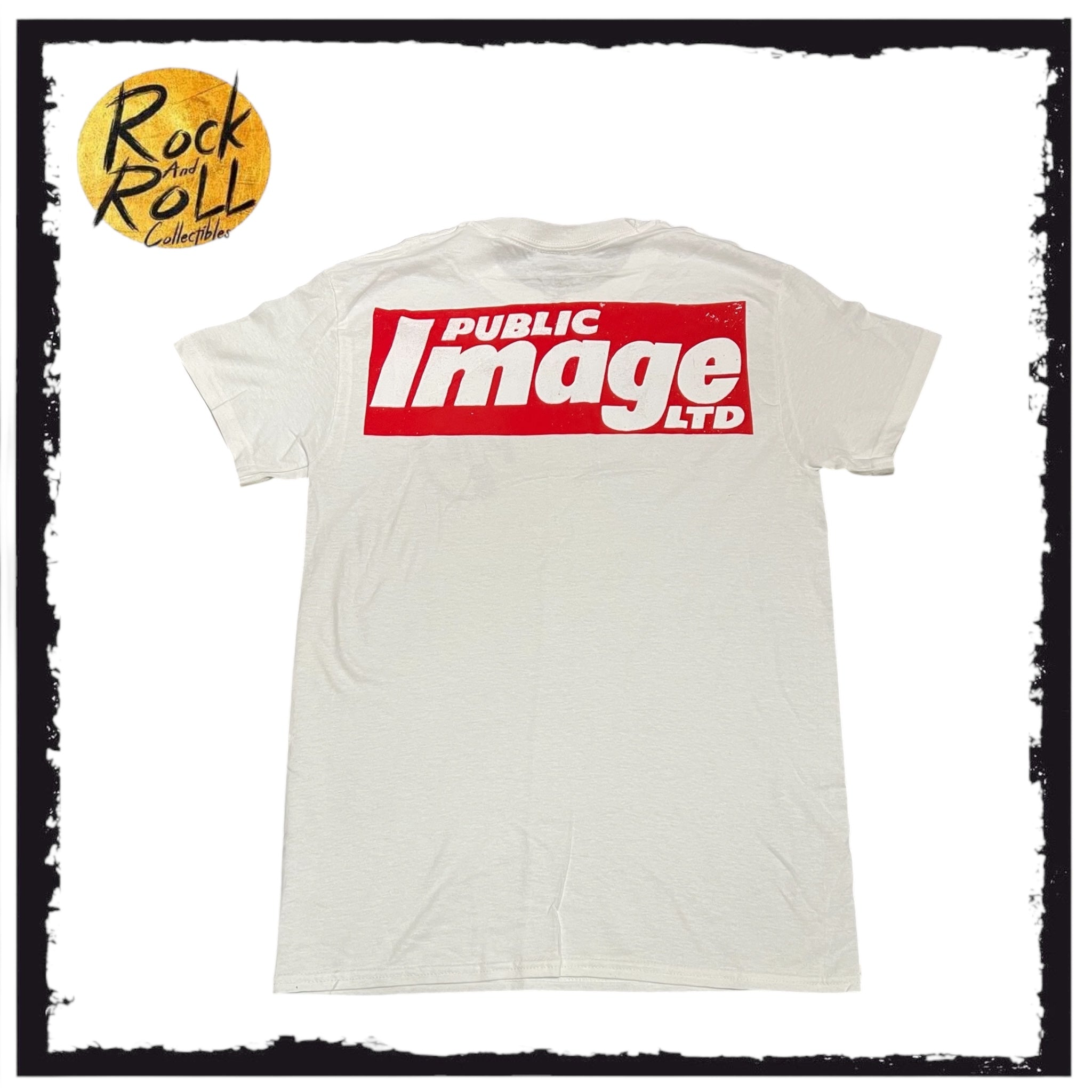 Public Image Limited (PIL) Official White Crewneck T-Shirt – rock