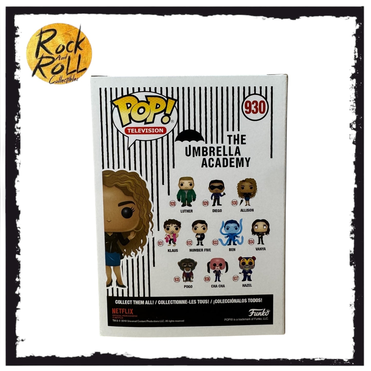 The Umbrella Academy - Allison Funko Pop! #930 Signed by Emmy Raver-Lampman 7BAP LE 195pcs- JSA COA