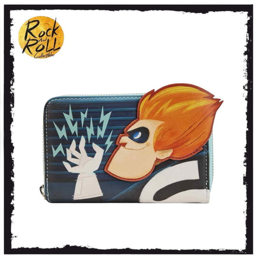 Loungefly Disney Pixar Moments Incredibles Syndrome GITD Zip Around Wallet