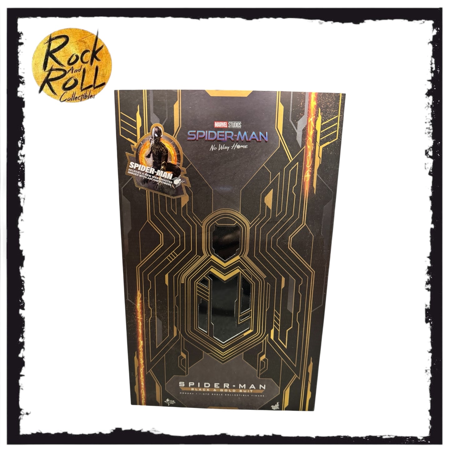 Hot Toys - Spider-Man No Way Home Black and Gold Suit 1/6 Scale Collectible Figure