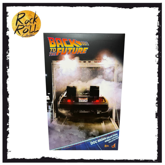Hot Toys Back To The Future Doc Brown Deluxe Version 1/6 Scale Action Figure
