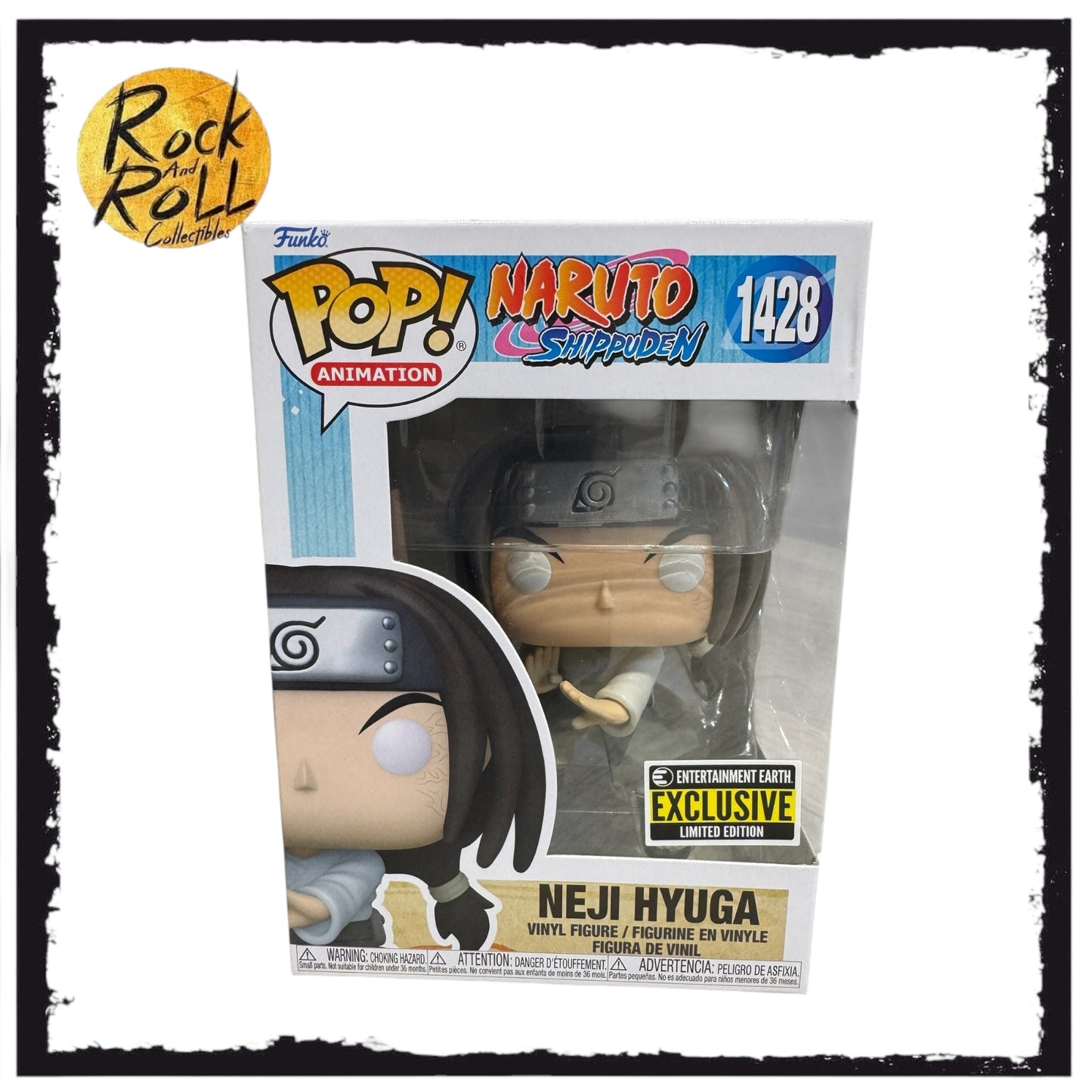 Naruto Shippuden - Neji Hyuga Funko Pop! #1428 Entertainment Earth Exclusive