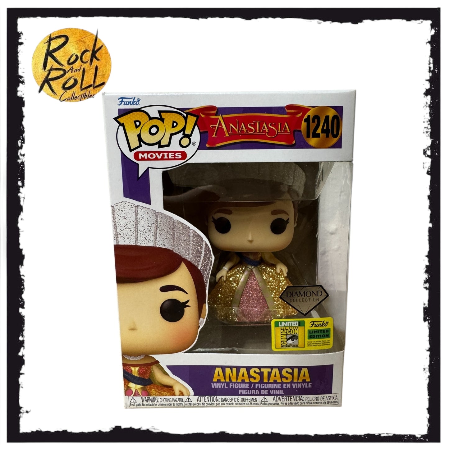 2022 SDCC Funko Pop Diamond Collection Anastasia Official Con Sticker #1240