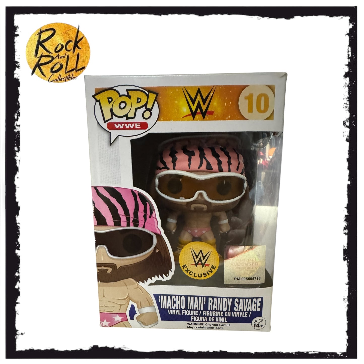 WWE Macho Man Randy Savage (Pink) Funko Pop! #10 Condition 7/10