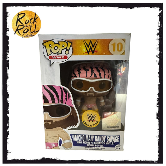 WWE Macho Man Randy Savage (Pink) Funko Pop! #10 Condition 7/10