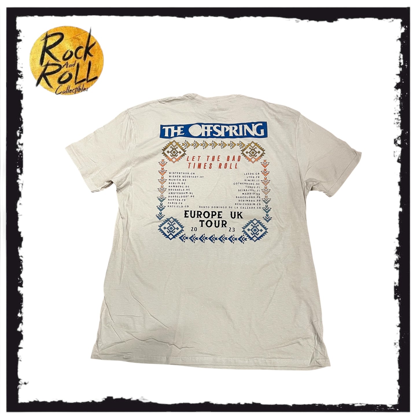 The Offspring "Let The Bad Times Roll" Official Crewneck Tour T-Shirt 2023 (XL)