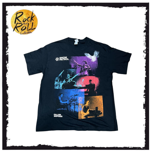 Snow Patrol Fallen Empires Black Tour 2012 Crewneck T-Shirt (XL)