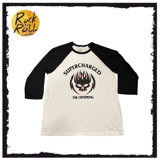 The Offspring Supercharged Official Raglan Mid-Sleeve T-Shirt (X-Large)