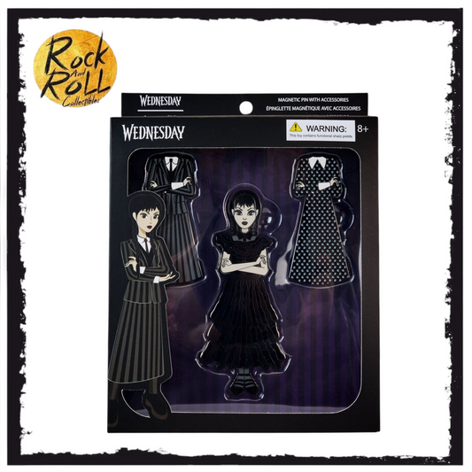 Loungefly x MGM Wednesday Addams Paper Doll Pin