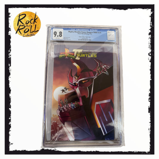 Mighty Morphin Power Rangers/TMNT II #1 Boom!-IDW Publishing 12/22 -Antihero Gallery "Virgin" Edition CGC 9.8