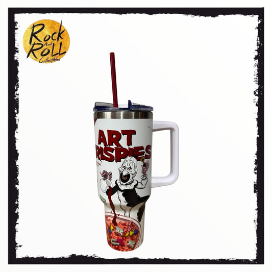 Spirit Halloween - Terrifier Art Crispies Tumbler w/Straw 40oz (Scuffed)