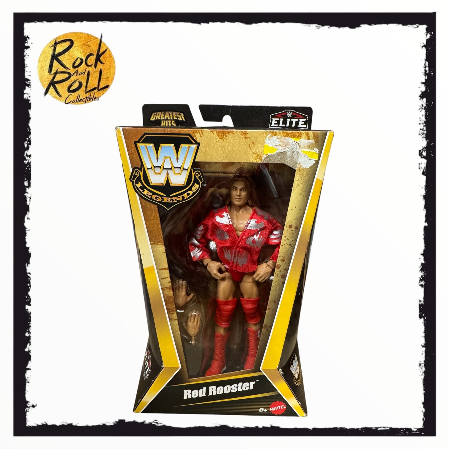 Box Damage - WWE Legends Greatest Hits Elite Collection Red Rooster US Import