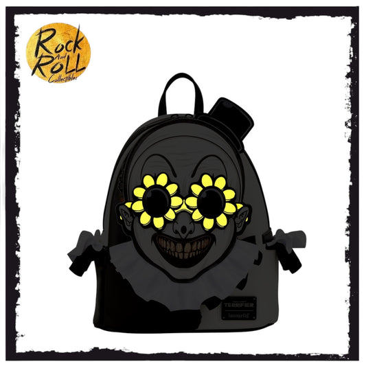 Loungefly Terrifier Art The Clown Glow Cosplay Mini Backpack